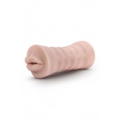 Телесный мастурбатор-ротик Nicole Vibrating Masturbator - Blush Novelties - в Нижнем Тагиле купить с доставкой