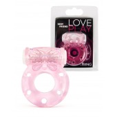 Розовое эрекционное виброкольцо с бабочкой - 1137 - в Нижнем Тагиле купить с доставкой