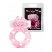 Розовое эрекционное виброкольцо в форме зайчика - 1137 - в Нижнем Тагиле купить с доставкой