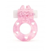 Розовое эрекционное виброкольцо в форме зайчика - 1137 - в Нижнем Тагиле купить с доставкой