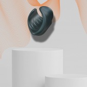 Серый сквозной мастурбатор с вибрацией Manwan Starter - Manwan - в Нижнем Тагиле купить с доставкой