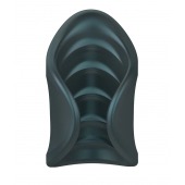 Серый сквозной мастурбатор с вибрацией Manwan Starter - Manwan - в Нижнем Тагиле купить с доставкой