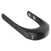 Черное эрекционное виброкольцо на ремешках - Boys of Toys - в Нижнем Тагиле купить с доставкой