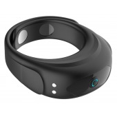 Черное эрекционное виброкольцо на ремешках - Boys of Toys - в Нижнем Тагиле купить с доставкой