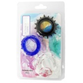 Набор из 3 эрекционных колец разного цвета и рельефа - Boys of Toys - в Нижнем Тагиле купить с доставкой