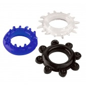 Набор из 3 эрекционных колец разного цвета и рельефа - Boys of Toys - в Нижнем Тагиле купить с доставкой