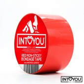 Красный скотч для фиксации Non-Sticky Bondage Tape - 15 м. - Intoyou - купить с доставкой в Нижнем Тагиле