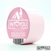 Розовый скотч для фиксации Non-Sticky Bondage Tape - 15 м. - Intoyou - купить с доставкой в Нижнем Тагиле
