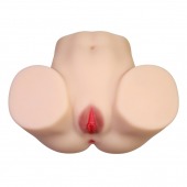 Телесный мастурбатор с 2 любовными отверстиями Olivia - Baile - в Нижнем Тагиле купить с доставкой