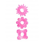 Комплект из 3 розовых эрекционных колец - Erowoman-Eroman - в Нижнем Тагиле купить с доставкой