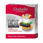 Стимулирующая насадка Sitabella Extender  Красный молодец - Sitabella - купить с доставкой в Нижнем Тагиле