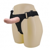Реалистичный страпон-фаллоимитатор на трусиках Ultra Passionate Harness - 15 см. - Baile - купить с доставкой в Нижнем Тагиле