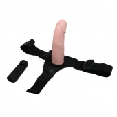 Реалистичный страпон-фаллоимитатор на трусиках Ultra Passionate Harness - 15 см. - Baile - купить с доставкой в Нижнем Тагиле