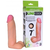 Фаллическая насадка Харнесс UNICOCK 7  - 19 см. - LOVETOY (А-Полимер) - купить с доставкой в Нижнем Тагиле