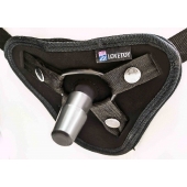 Страпон с 2 насадками и вибрацией UniStrap - 19 и 12 см. - LOVETOY (А-Полимер) - купить с доставкой в Нижнем Тагиле