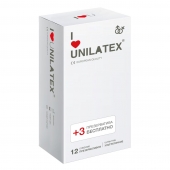 Ультратонкие презервативы Unilatex Ultra Thin - 12 шт. + 3 шт. в подарок - Unilatex - купить с доставкой в Нижнем Тагиле