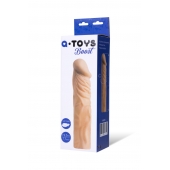 Насадка с ярко выраженной головкой и рельефным стволом - 19 см. - A-toys - в Нижнем Тагиле купить с доставкой