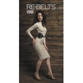 Пояс с клёпками Yona Black - Rebelts - купить с доставкой в Нижнем Тагиле