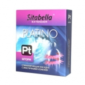 Стимулирующая насадка со спиралью из усиков Platino  Шторм - Sitabella - купить с доставкой в Нижнем Тагиле
