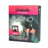 Стимулирующая насадка с шипиками по бокам Platino  Тайфун - Sitabella - купить с доставкой в Нижнем Тагиле