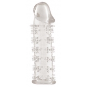 Гелевая прозрачная насадка с шипами - 12 см. - Toyfa Basic - в Нижнем Тагиле купить с доставкой