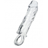 Прозрачная насадка с петлёй для фиксации - 14 см. - ToyFa - в Нижнем Тагиле купить с доставкой