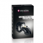 Пояс верности с электростимуляцией Mystim Pubic Enemy No1 Black Edition - MyStim - купить с доставкой в Нижнем Тагиле