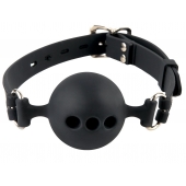 Силиконовый кляп-шар с отверстиями для дыхания Silicone Breathable Ball Gag Small - Pipedream - купить с доставкой в Нижнем Тагиле