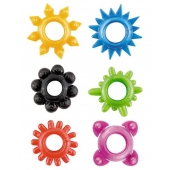 Набор из 6 разноцветных эрекционных колец - Toyfa Basic - в Нижнем Тагиле купить с доставкой