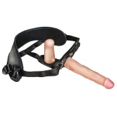 Женский страпон с вагинальной пробкой Woman Strap - 18 см. - LOVETOY (А-Полимер) - купить с доставкой в Нижнем Тагиле