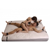 Бондаж для фиксации на кровати Frisky Bedroom Restraint Kit - XR Brands - купить с доставкой в Нижнем Тагиле