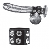 Ремень на член и мошонку 1.5  Cock Ring With Ball Strap - BlueLine - купить с доставкой в Нижнем Тагиле