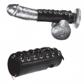 Сбруя на член на шнуровке 5  Cock Sheath - BlueLine - купить с доставкой в Нижнем Тагиле
