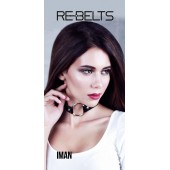 Чёрный чокер-кляп Iman Black - Rebelts - купить с доставкой в Нижнем Тагиле