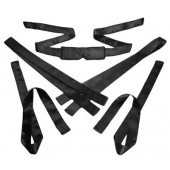 Бондажный набор из сатиновых лент Bordeaux 5 Piece Satin Bondage Set - XR Brands - купить с доставкой в Нижнем Тагиле