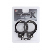 Чёрные наручники из листового металла BONDX METAL CUFFS BLACK - Dream Toys - купить с доставкой в Нижнем Тагиле