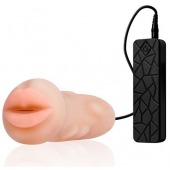 Мастурбатор-ротик с вибрацией REALSTUFF VIBRATING MASTURBATOR MOUTH - Dream Toys - в Нижнем Тагиле купить с доставкой