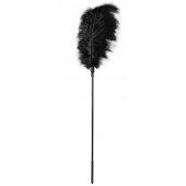 Стек с большим чёрным пером Large Feather Tickler - 65 см. - Blush Novelties - купить с доставкой в Нижнем Тагиле