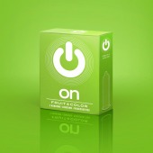 Цветные ароматизированные презервативы ON) Fruit   Color - 3 шт. - ON) - купить с доставкой в Нижнем Тагиле