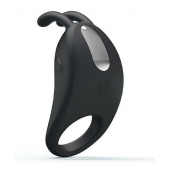 Чёрное эрекционное кольцо с вибрацией Rabbit Vibrator - Baile - в Нижнем Тагиле купить с доставкой