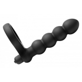 Насадка для двойного проникновения Double Fun Cock Ring with Double Penetration Vibe - XR Brands - в Нижнем Тагиле купить с доставкой