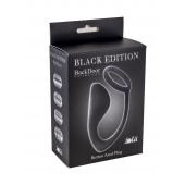 Чёрное эрекционное кольцо с анальной пробкой Button Anal Plug - Lola Games - в Нижнем Тагиле купить с доставкой