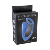 Синее эрекционное кольцо с анальной пробкой Button Anal Plug - Lola Games - в Нижнем Тагиле купить с доставкой
