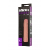 Насадка-удлинитель Extension sleeve телесного цвета - 18,5 см. - Sitabella - в Нижнем Тагиле купить с доставкой
