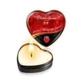 Массажная свеча с ароматом клубники Bougie Massage Candle - 35 мл. - Plaisir Secret - купить с доставкой в Нижнем Тагиле