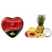 Массажная свеча с ароматом экзотических фруктов Bougie Massage Candle - 35 мл. - Plaisir Secret - купить с доставкой в Нижнем Тагиле
