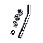 Металлический анальный душ с тремя насадками - ToyFa - купить с доставкой в Нижнем Тагиле