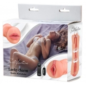 Двусторонний мастурбатор с вибропулей Satisfaction Lucky charm - Lola Games - в Нижнем Тагиле купить с доставкой