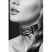 Оригинальный ошейник-чокер со шнуровкой - Bijoux Pour Toi - купить с доставкой в Нижнем Тагиле