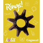 Чёрное эрекционное кольцо Rings Cogweel - Lola Games - в Нижнем Тагиле купить с доставкой